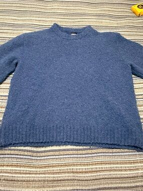 RSQ Men's Crewneck Sweater in Navy Blue